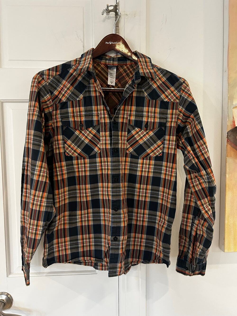 EUC Men’s Patagonia Medium Long Sleeve Western Style Plaid Button Down